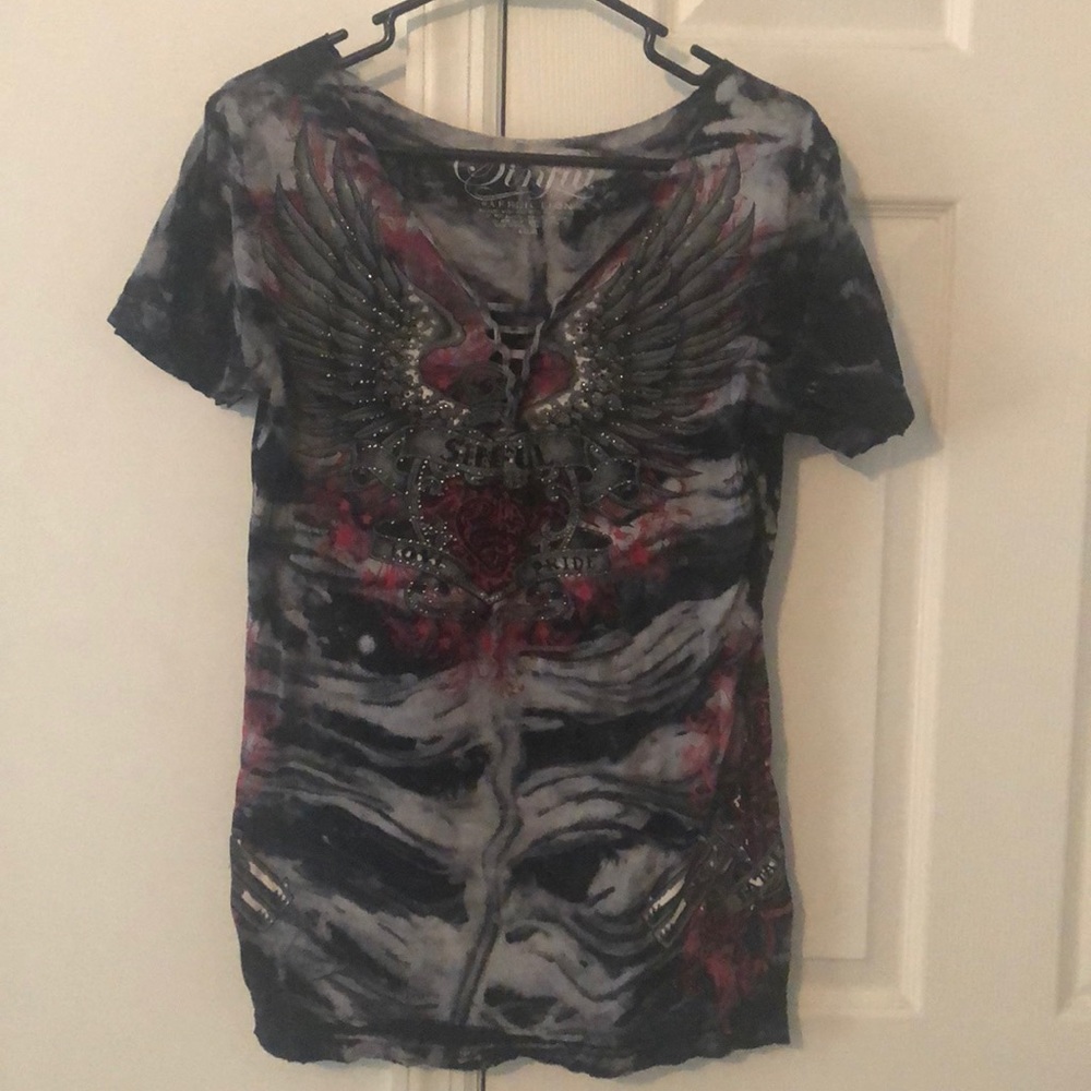 Sinful by Affliction - XL Top Femme Fatale